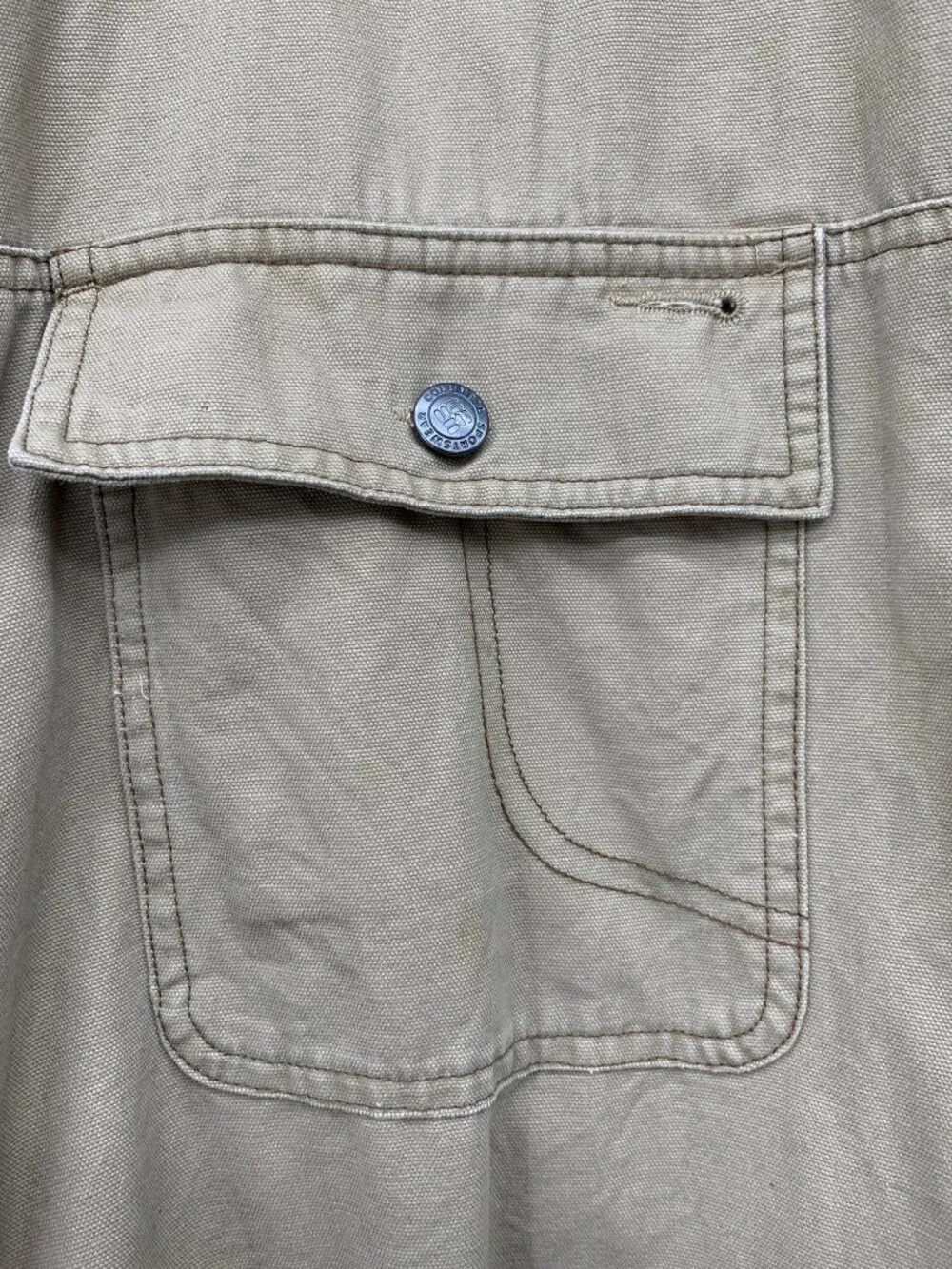 Columbia Canvas Fleece-Lined Shirt Jacket With Corduroy Collar 3XT Mens Tall